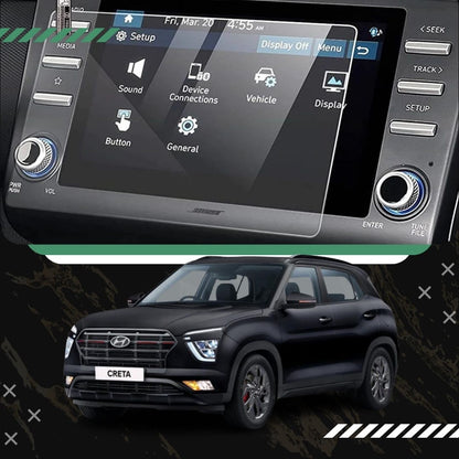 Hyundai Creta Facelift [2020-Running] Accessories Touch Screen Guard & Screen Protector