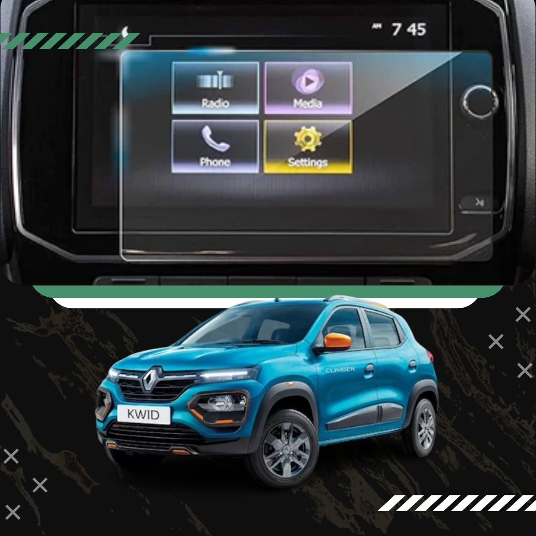 Renault Kwid Climber [2019-Running] (8 Inch) Accessories Touch Screen Guard & Screen Protector