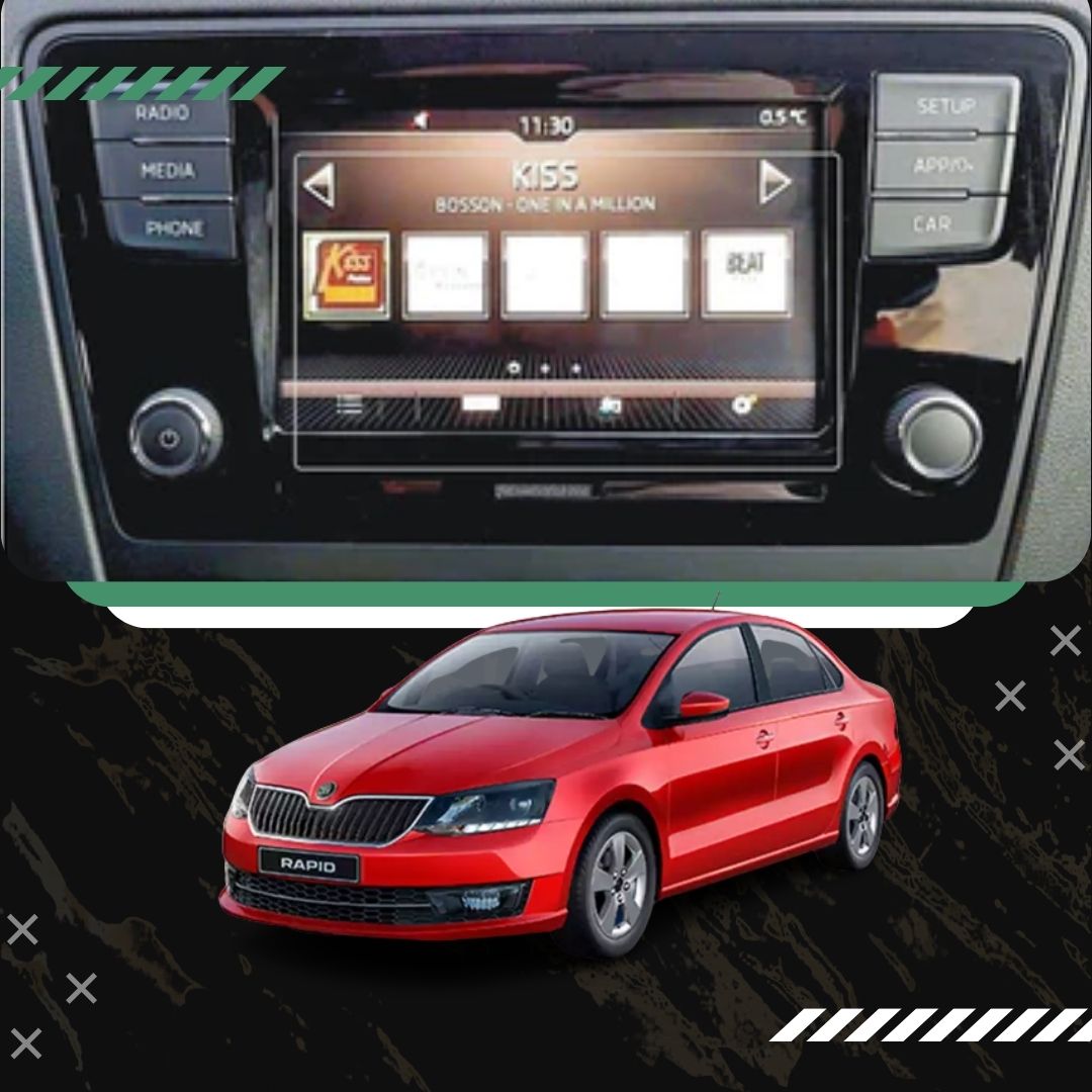 Skoda Rapid [2019-2021] (6.5 Inch) Accessories Touch Screen Guard & Screen Protector