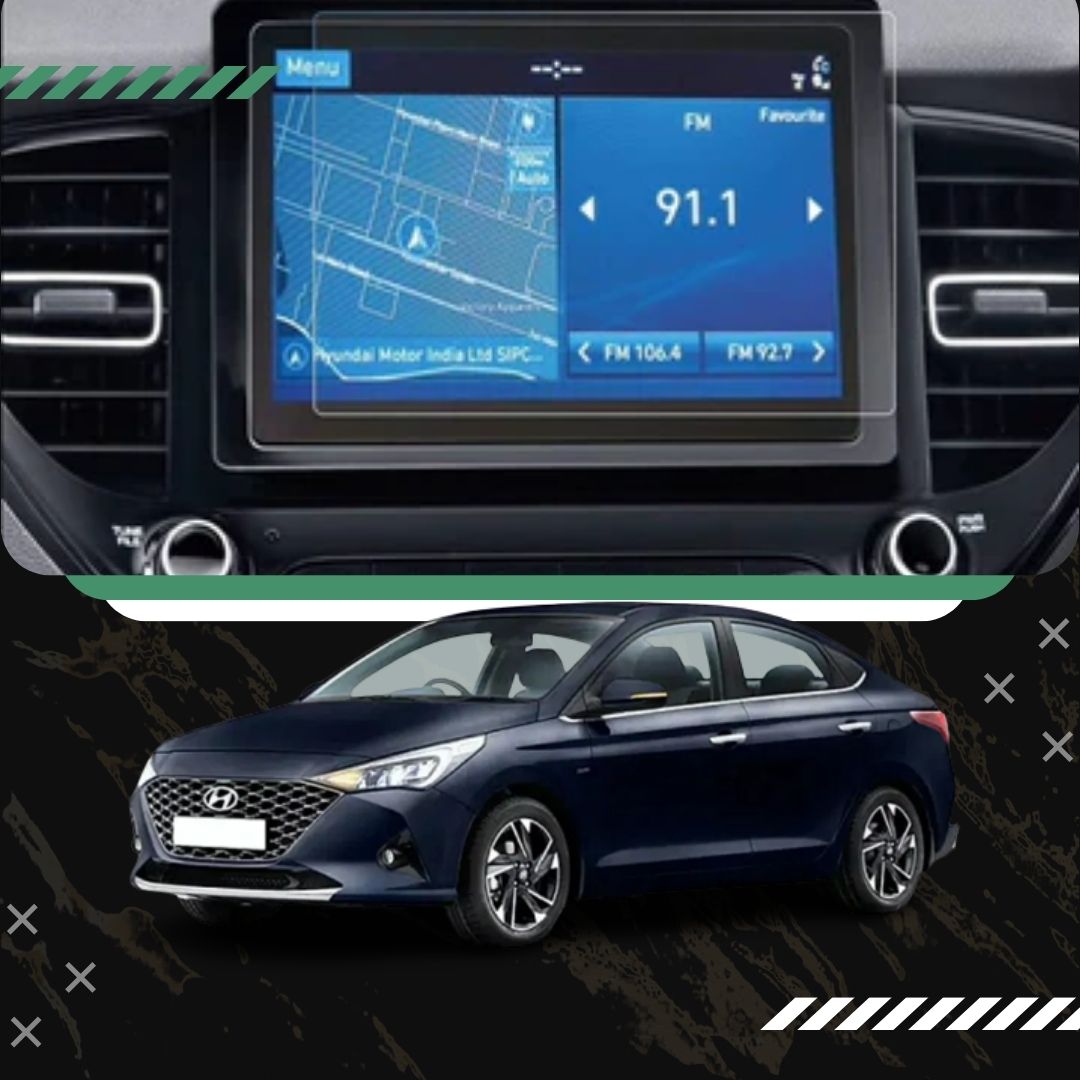 Hyundai Verna Facelift (8 Inch) [2020-2023] Accessories Touch Screen Guard & Screen Protector